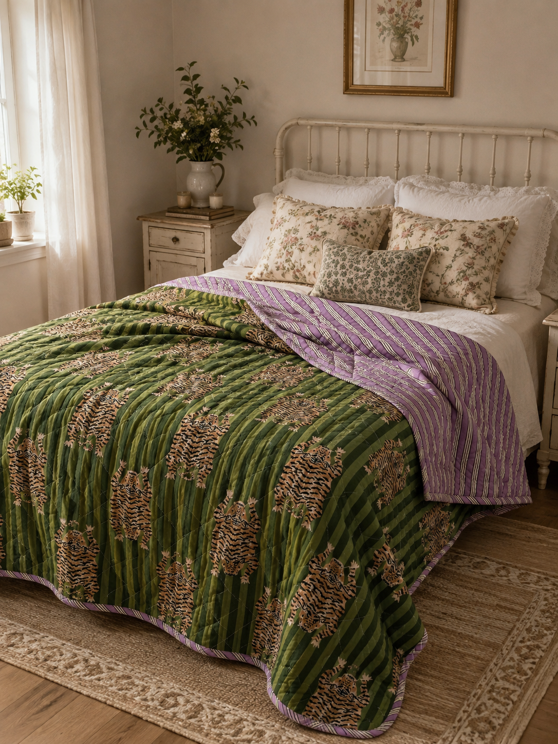 wohndecke-quilt-optik-baumwolle-140x180-cm-gesteppt-2 image 2