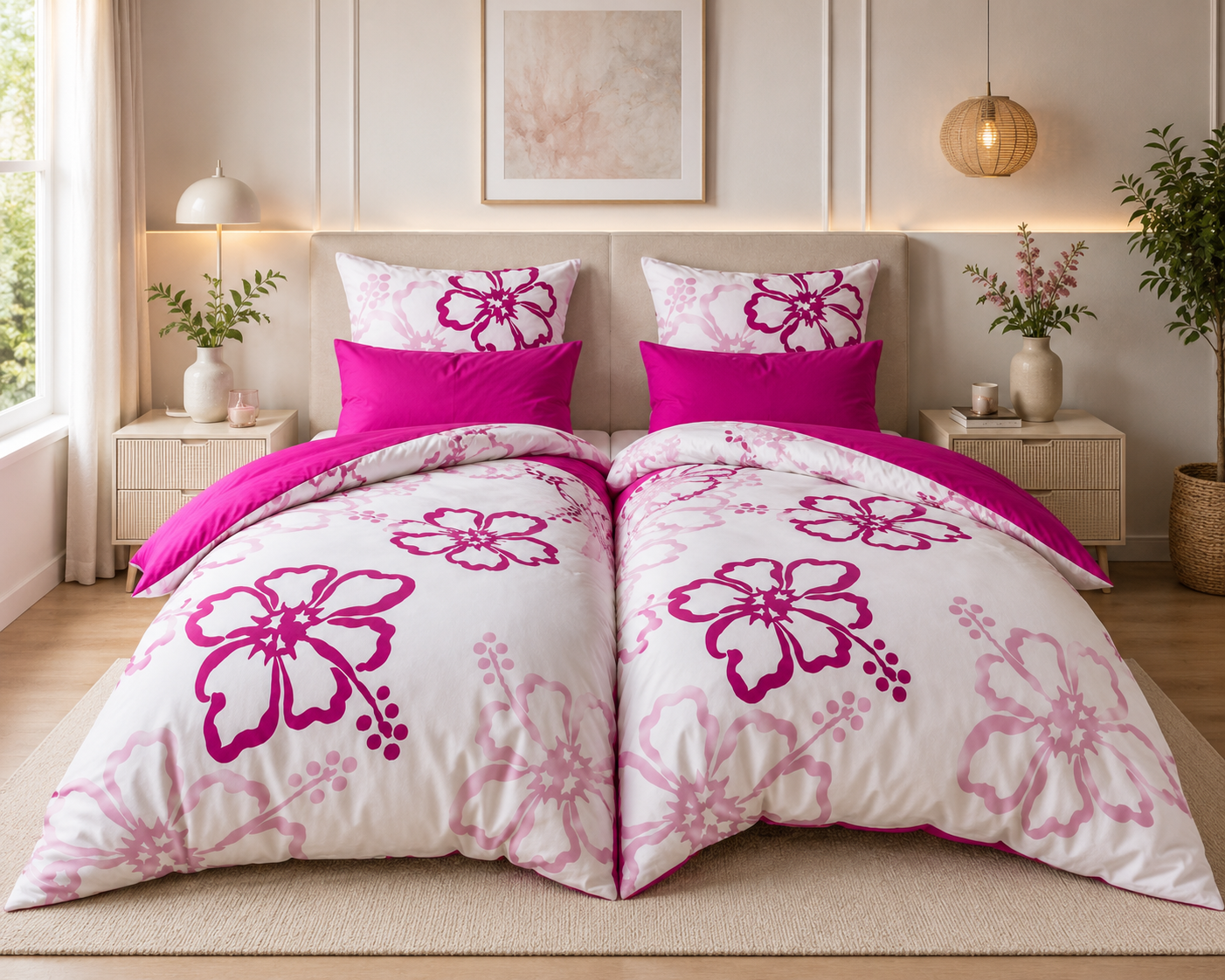 bettw-sche-135x200-pink-blumen-wendebettw-sche-2-tlg image 2