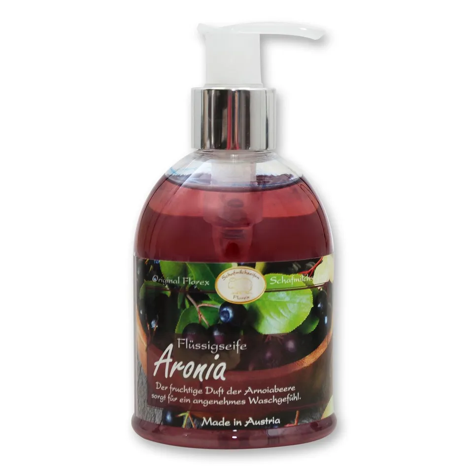 florex-aronia-fl-ssigseife-bio-schafmilch-250-ml-handseife-mild image 1