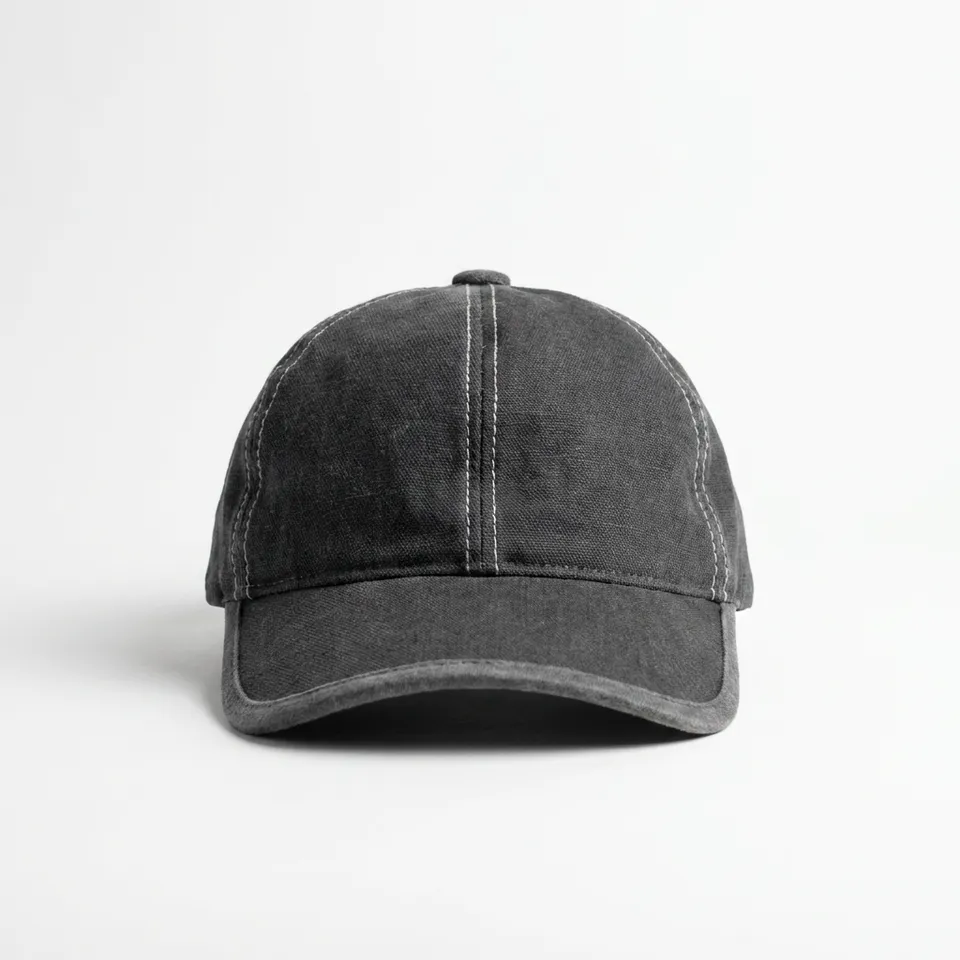 samis-basecaps-baseballcap-baumwolle-anthrazit-meliert-6-panel image 1