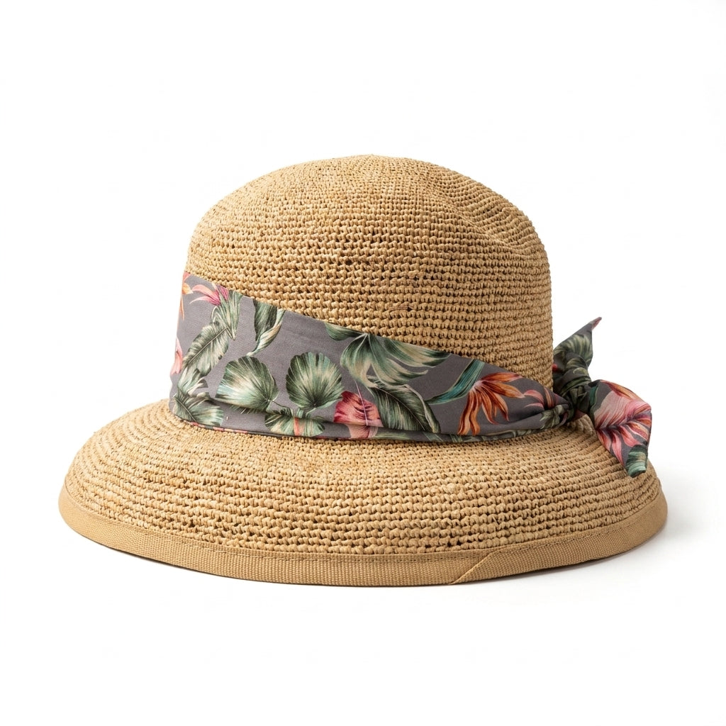 samis-cloche-raffia-glocke-glockenhut-natur-damen image 4