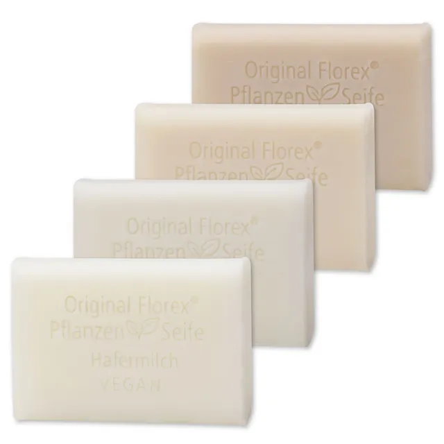 vegane-seifen-set-4x100g-hafer-soja-kokos-mandel-luffa image 1