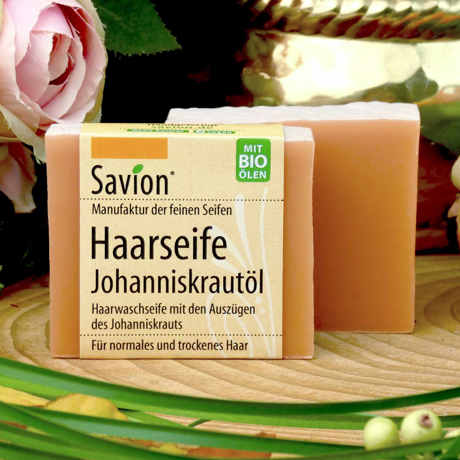 savion-haarseife-johanniskraut-l-85-g-trockenes-haar image 1