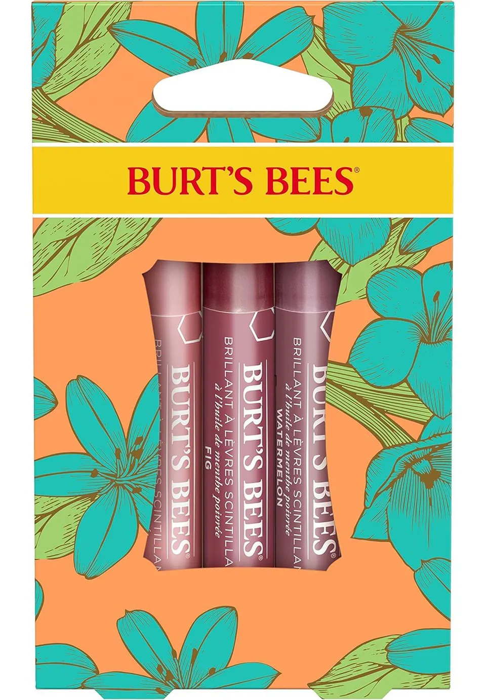 burt-s-bees-lip-shimmer-set-3-farben-pfingstrose-wassermelone image 1