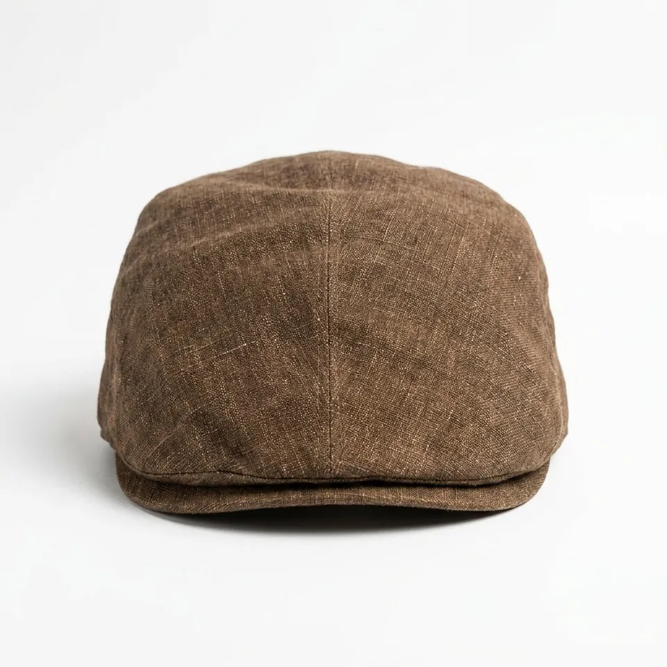 samis-flatcaps-flatcap-leinen-schieberm-tze-braun-sommer image 1