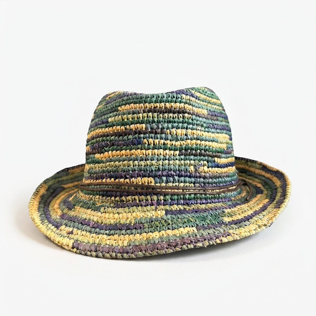 samis-trilby-raffiaborte-strohhut-patchwork-one-size image 6
