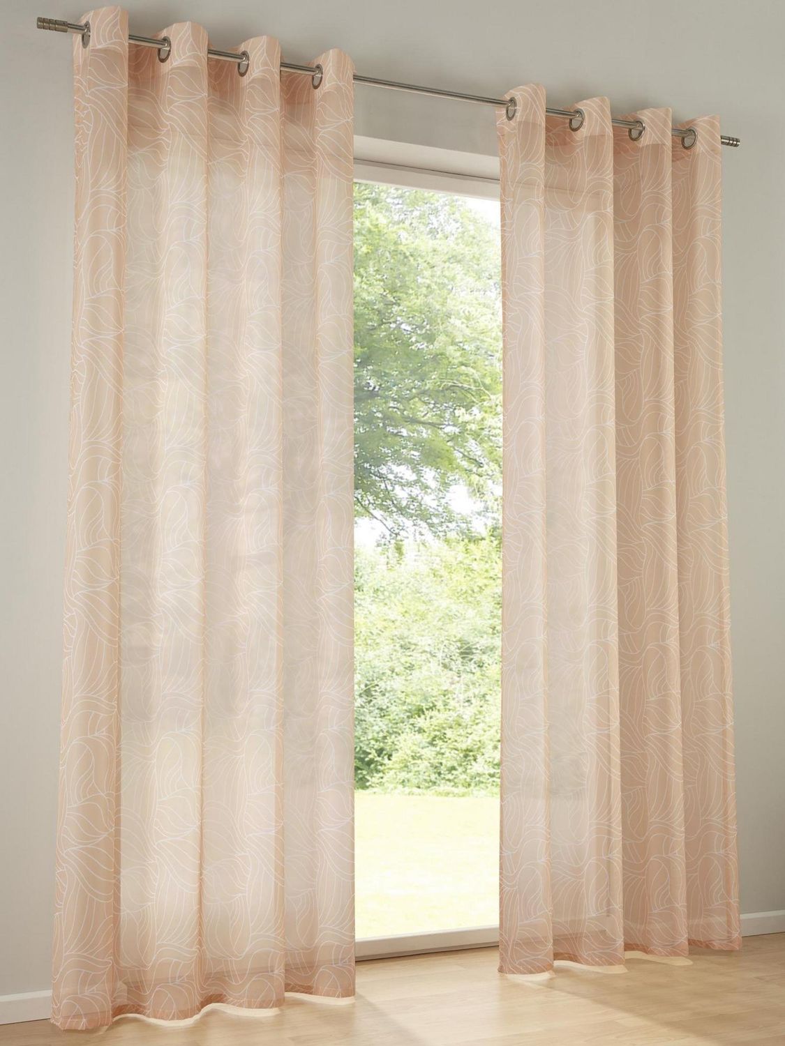 heine-home-dekostore-apricot-wei-bedruckt-sen-225x140-cm image 1