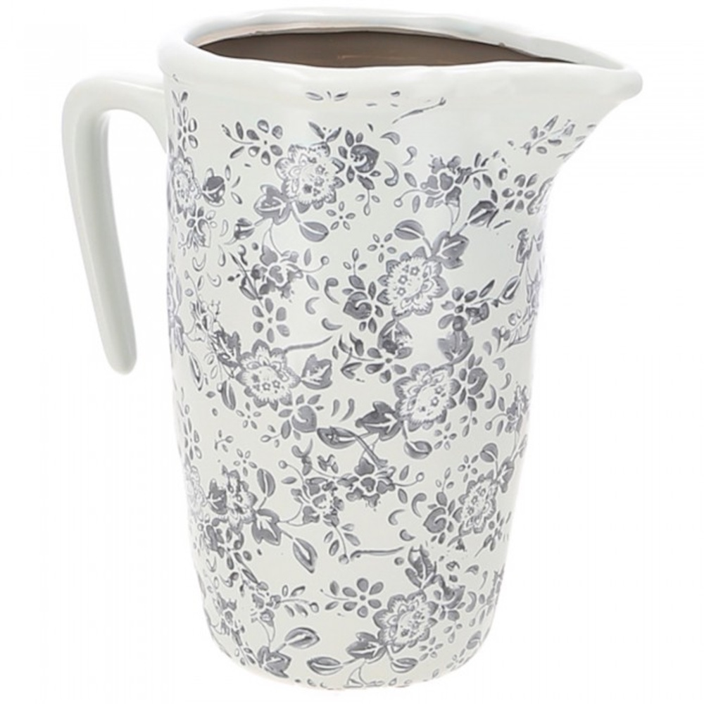 keramik-vase-krug-millefleur-19cm-romantisch-glasiert image 3