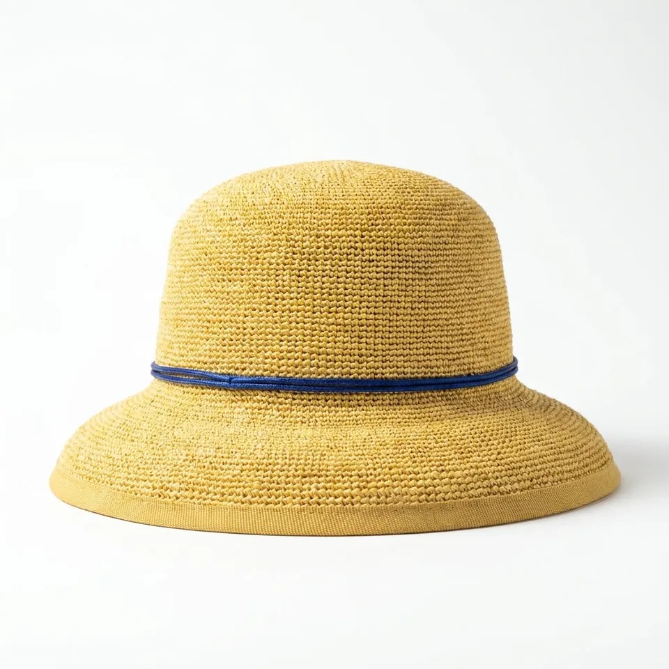 samis-strohh-te-raffia-strohhut-natur-band-navy-lady image 1