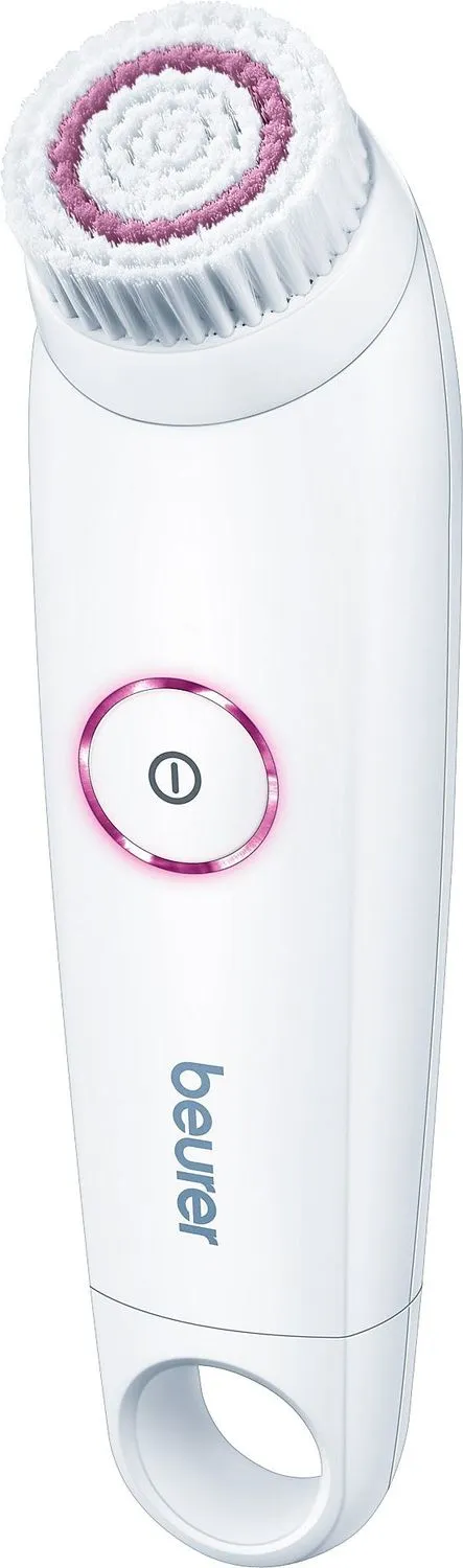 beurer-fc-45-gesichtsb-rste-wasserfest-wei-pink-batterie image 1