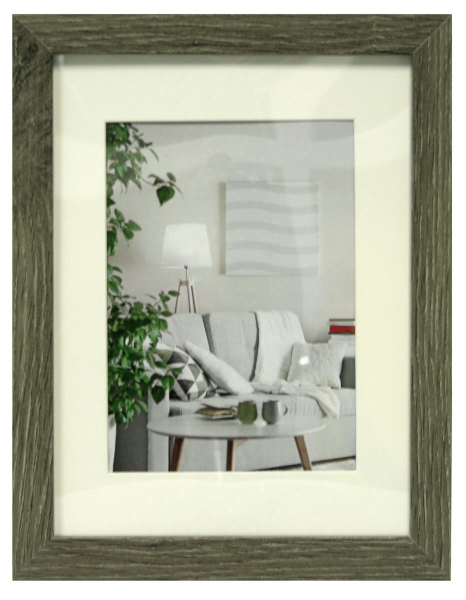 henzo-modern-bilderrahmen-holz-15x20-cm-mit-passepartout image 1