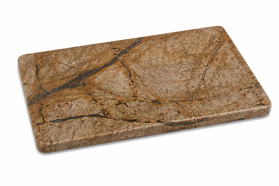 marmor-servierplatte-mit-f-en-31x23-cm-wei-gr-n image 1