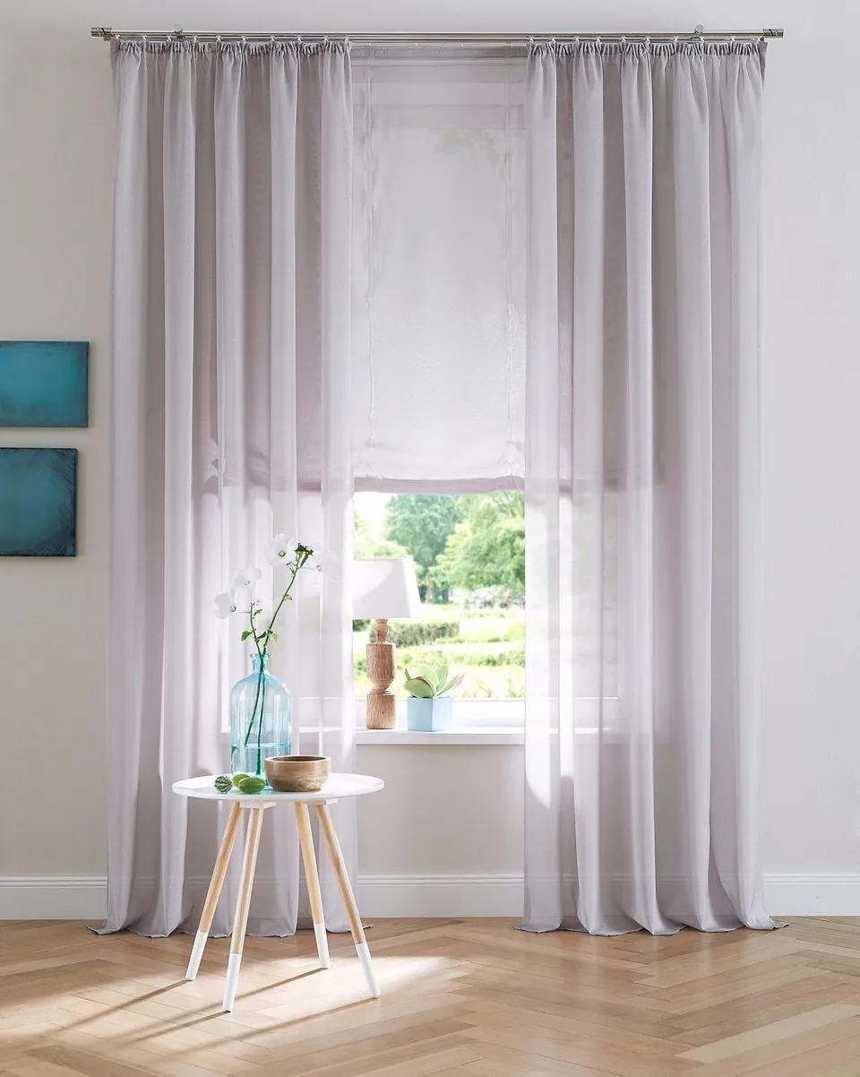 my-home-uni-gardine-voile-kr-uselband-grau-2-st-ck-halbtransparent image 1