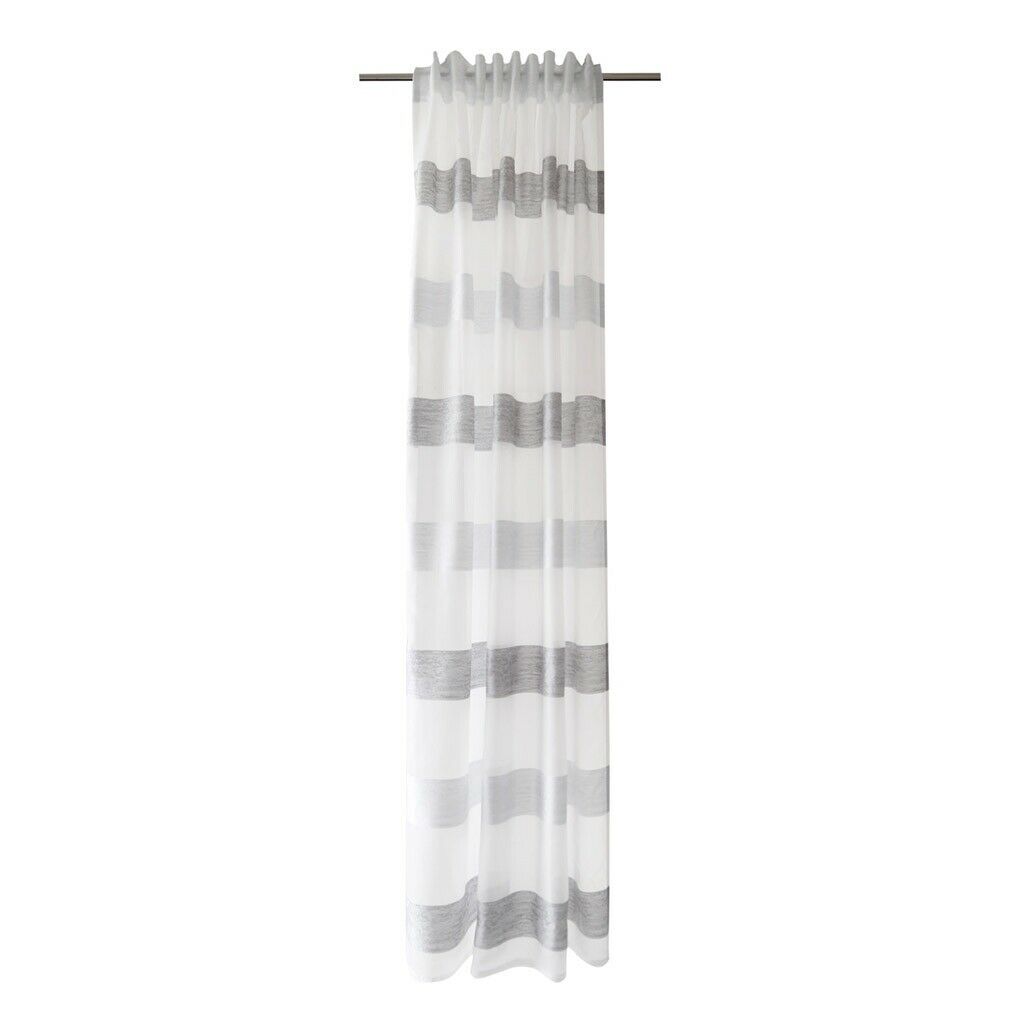 homing-gardine-vorhang-wei-grau-245x140-cm-schlaufen image 1