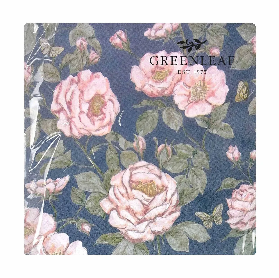greenleaf-servietten-rose-33x33-cm-20-st-ck-3-lagig image 1