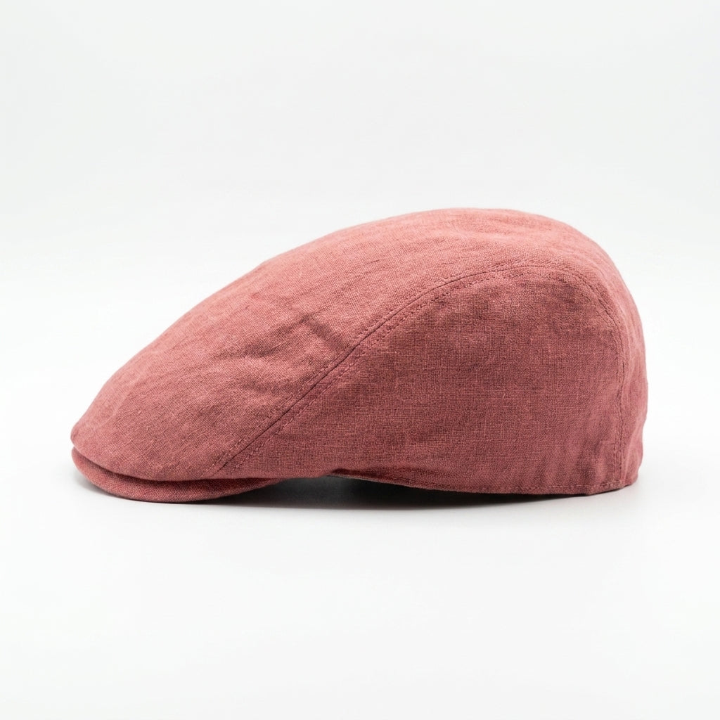 samis-flatcaps-flatcap-rot-m-leinen-sommerm-tze image 4