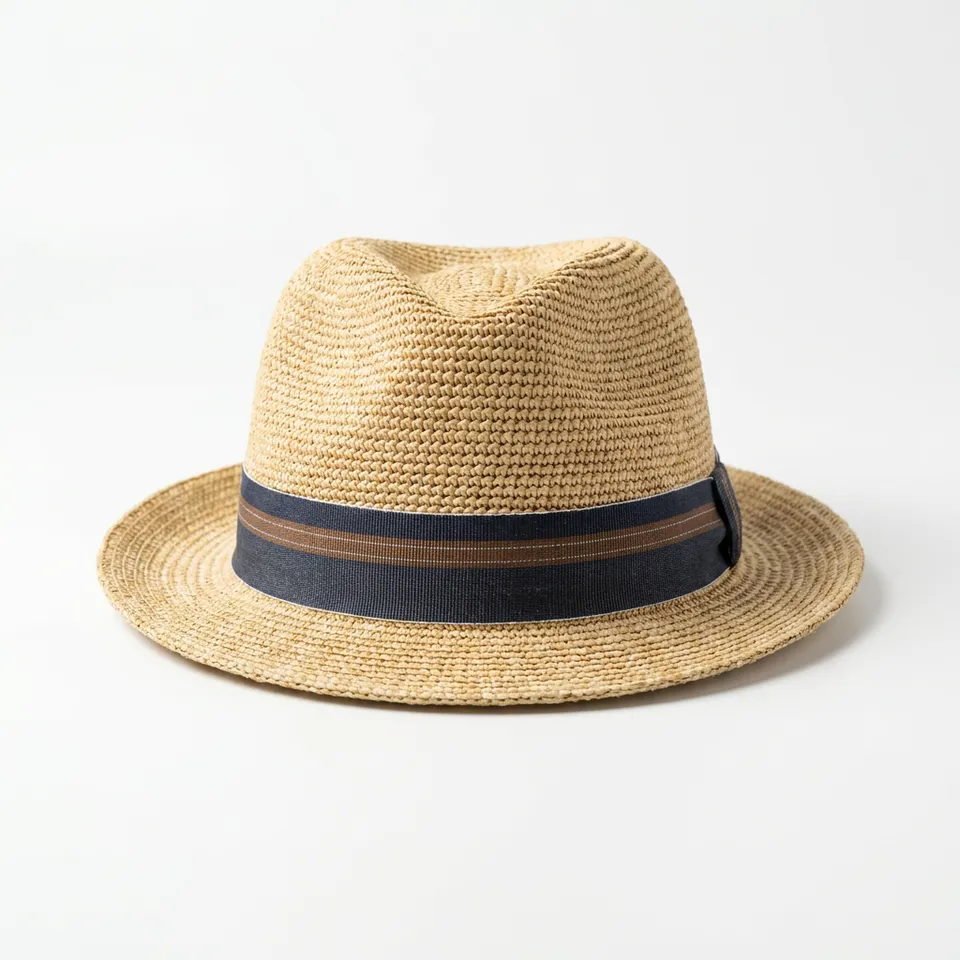samis-traveller-strohhut-natur-mit-navy-band-knautschbar image 1