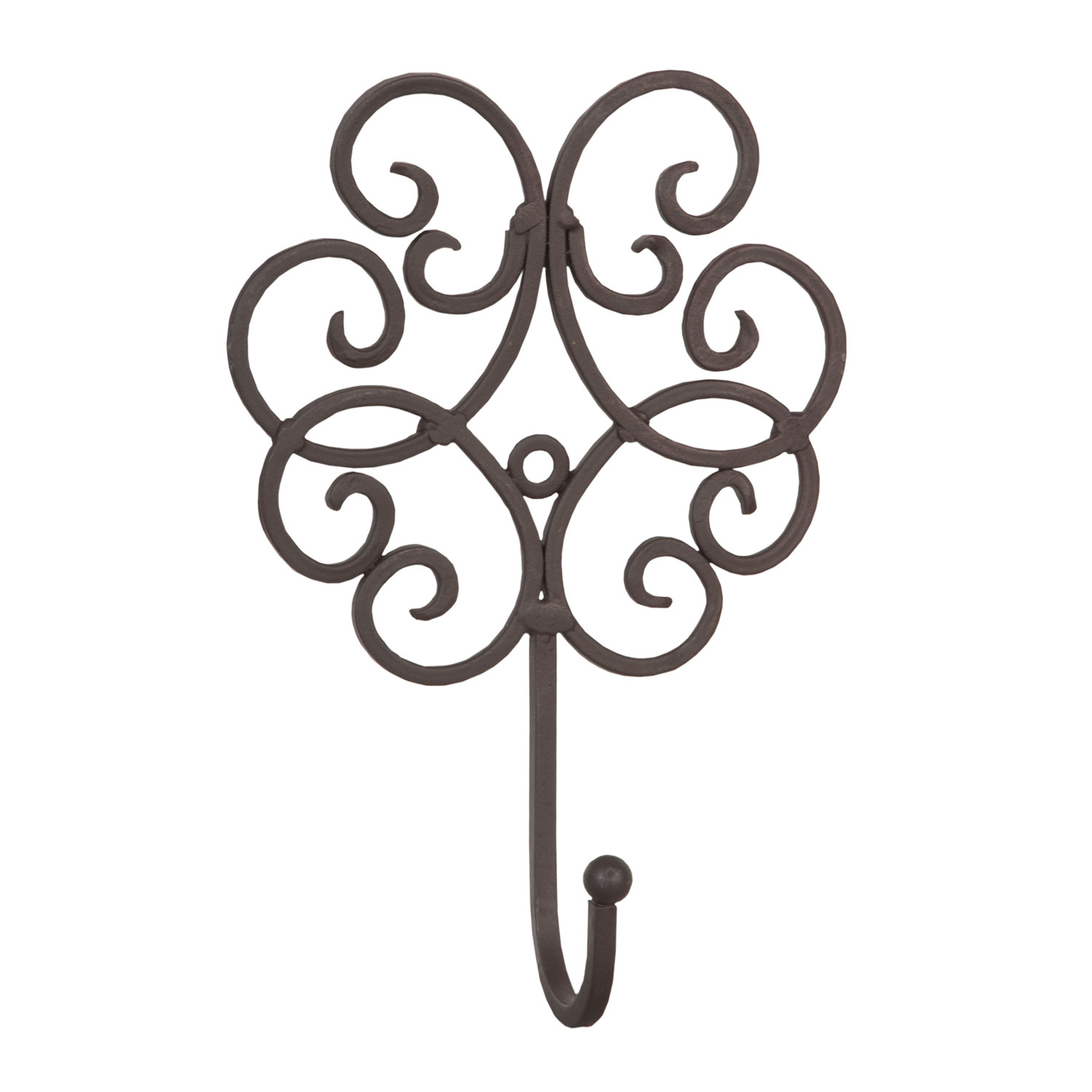 clayre-eef-6y1254-wandhaken-eisen-braun-13x5x19-cm image 1