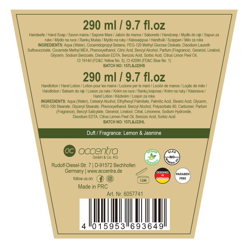 accentra-refreshing-spa-handpflegeset-lemon-jasmine-520ml image 3
