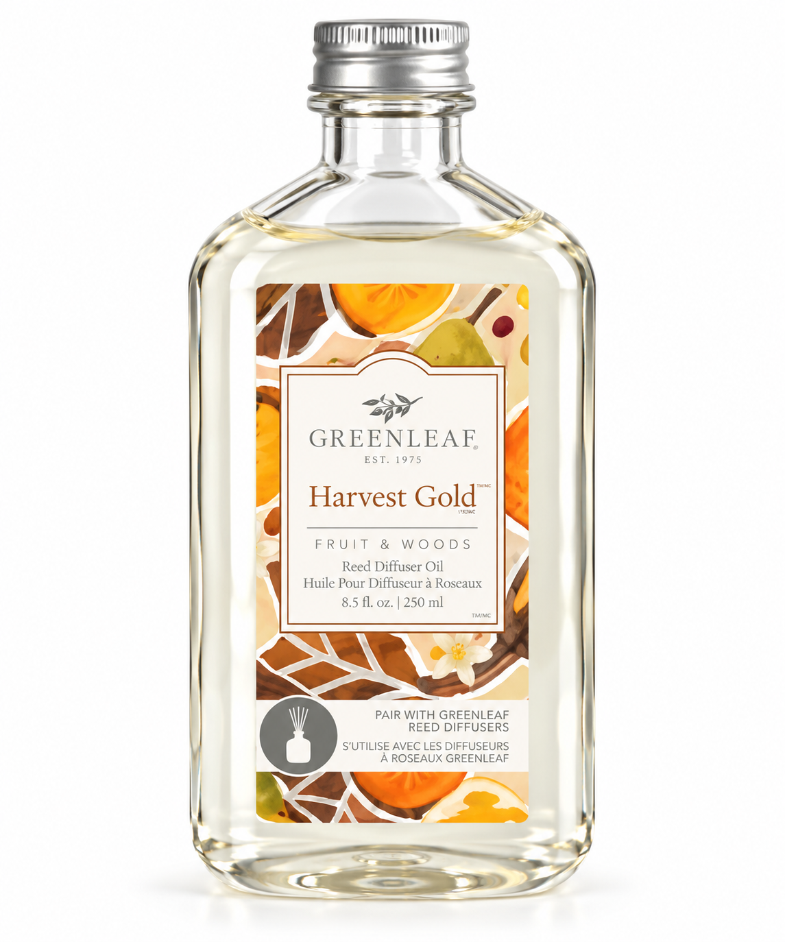 greenleaf-harvest-gold-reed-diffuser-l-250-ml-fruchtig-holzig image 1