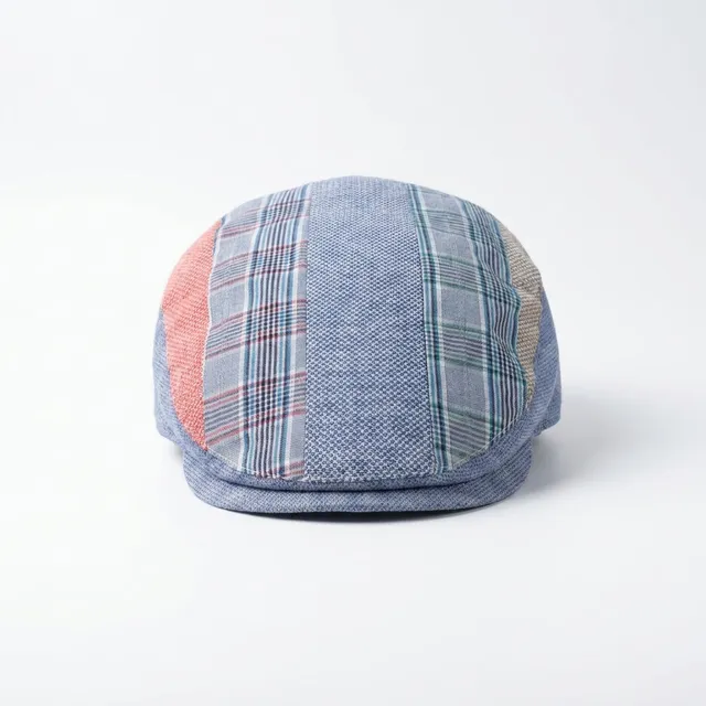 samis-flatcap-leinen-schieberm-tze-patchwork-sommer image 1