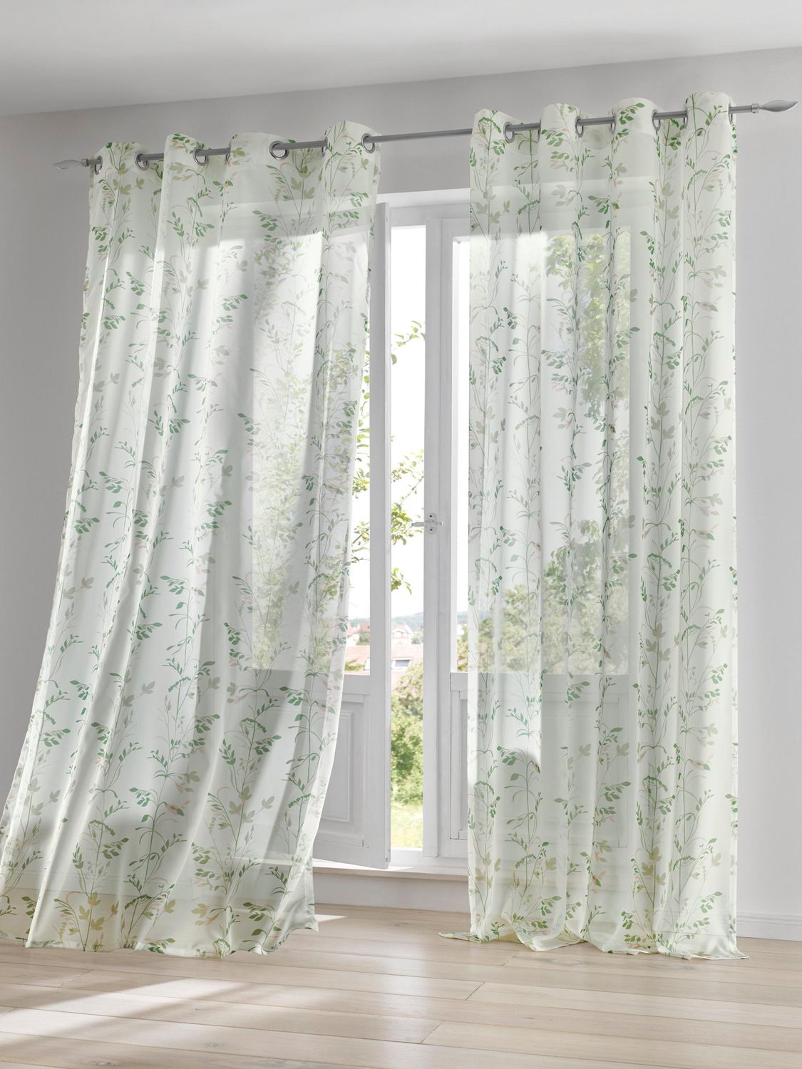 heine-home-dekostore-2er-set-blumen-offwhite-gr-n-175x140-cm image 1