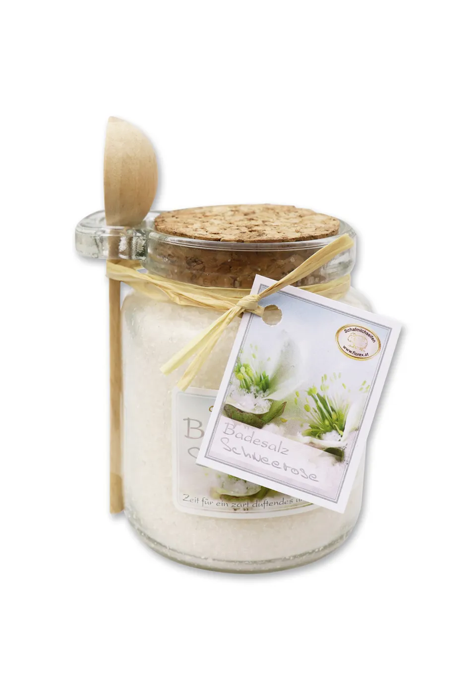 florex-beauty-badesalz-schneerose-glas-300-g-schafmilch image 1