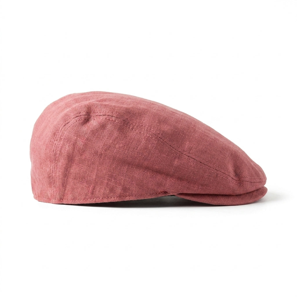 samis-flatcaps-flatcap-rot-m-leinen-sommerm-tze image 2