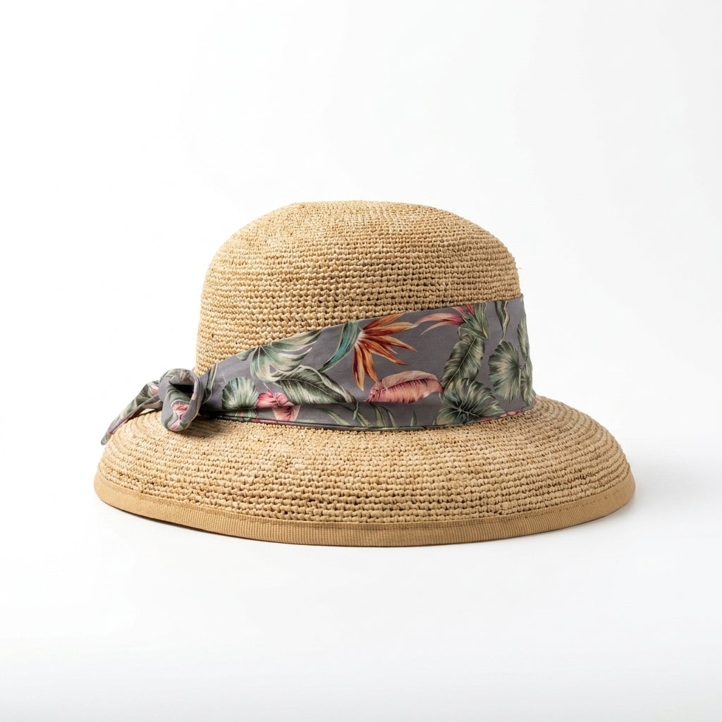 samis-cloche-raffia-glocke-glockenhut-natur-damen image 2