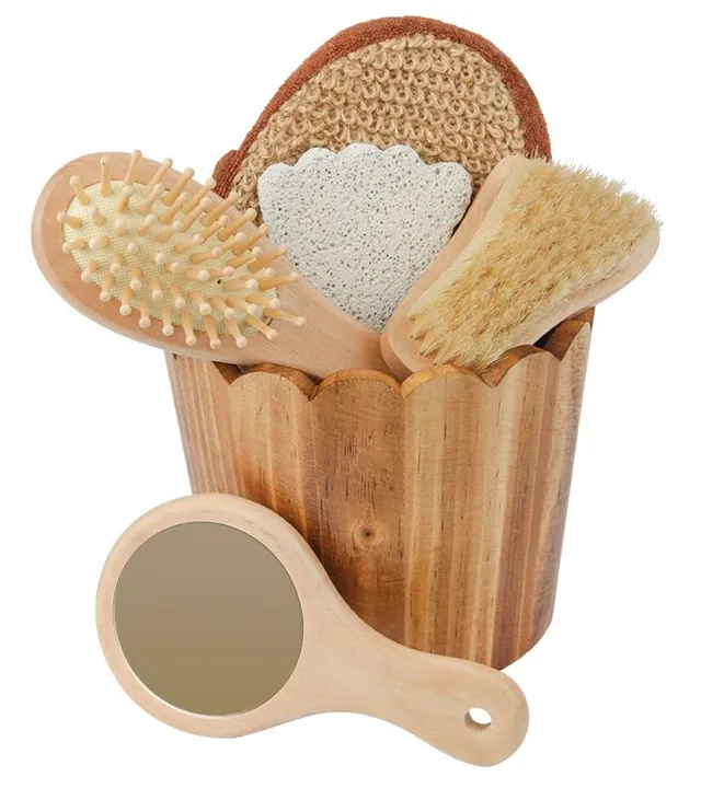 croll-denecke-wellness-geschenkset-6-teilig-sauna-holzbottich image 1