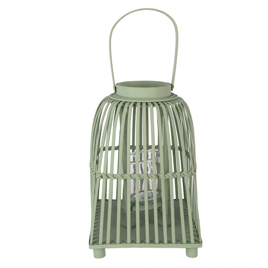 clayre-eef-windlicht-gr-n-rattan-glas-mit-henkel image 3