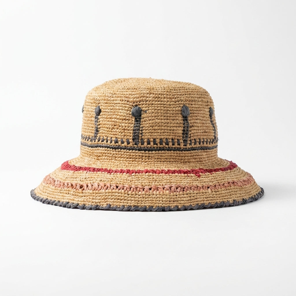 samis-cloche-flapper-strohhut-natur-raffia-damen image 4