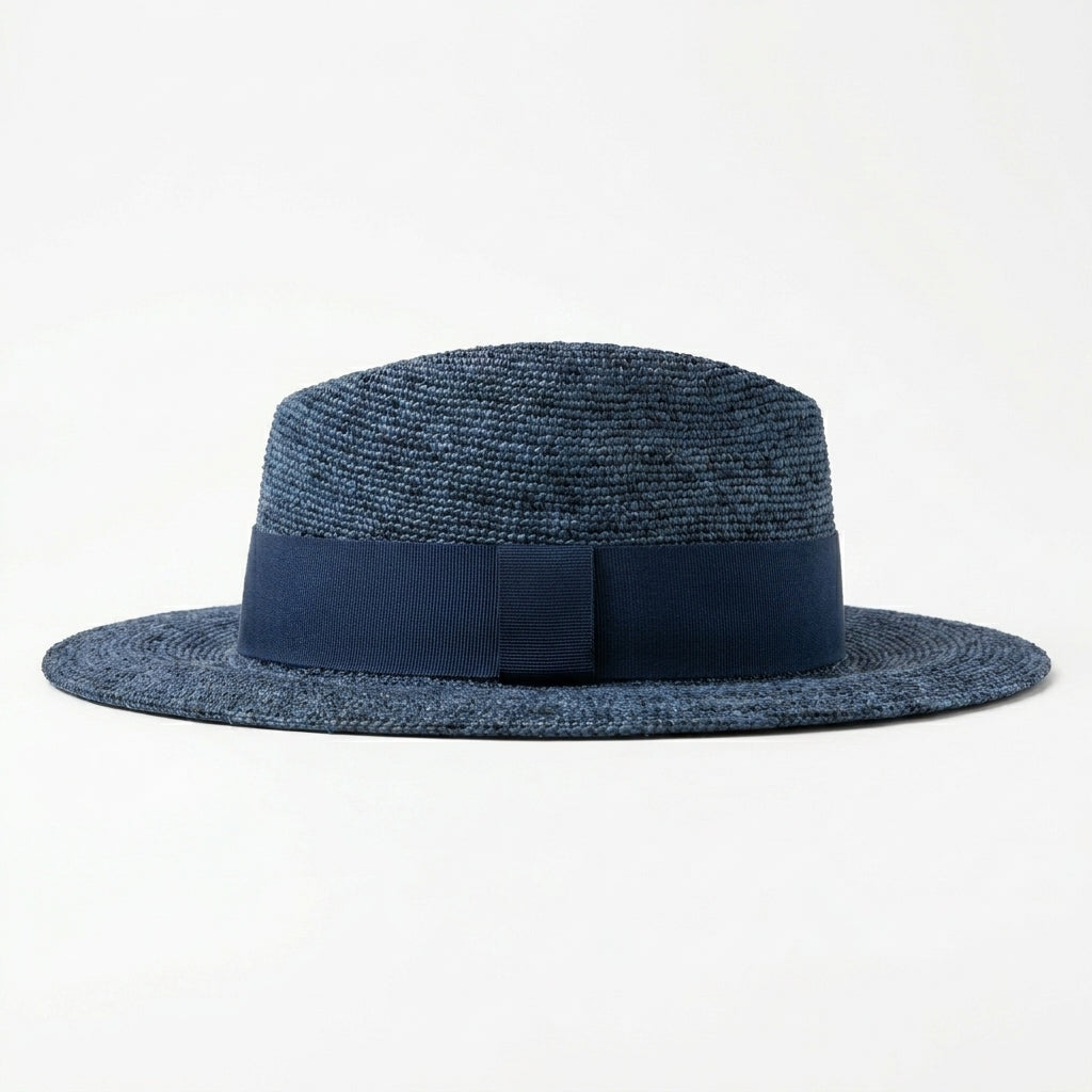 samis-traveller-raffia-strohhut-navy-gr-e-m image 3