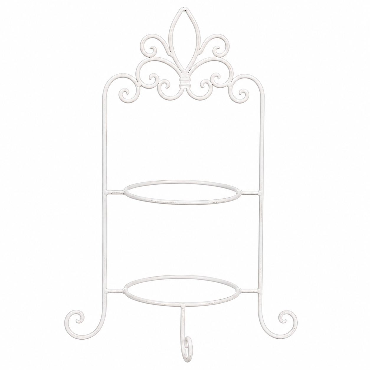 clayre-eef-etagere-2-teller-metall-wei-38x30x57-cm image 1