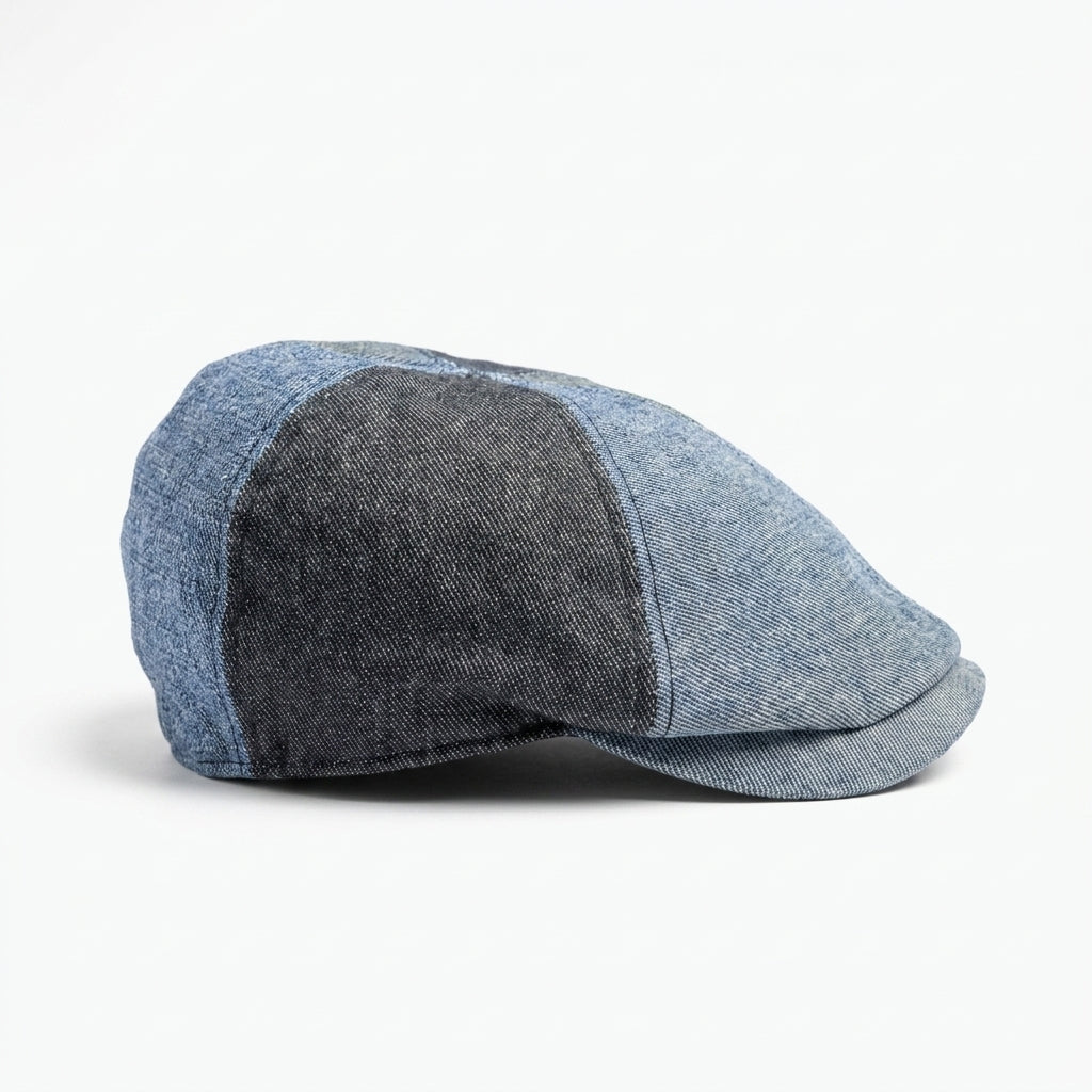 samis-flatcaps-schieberm-tze-flatcap-patchwork-leinen image 2