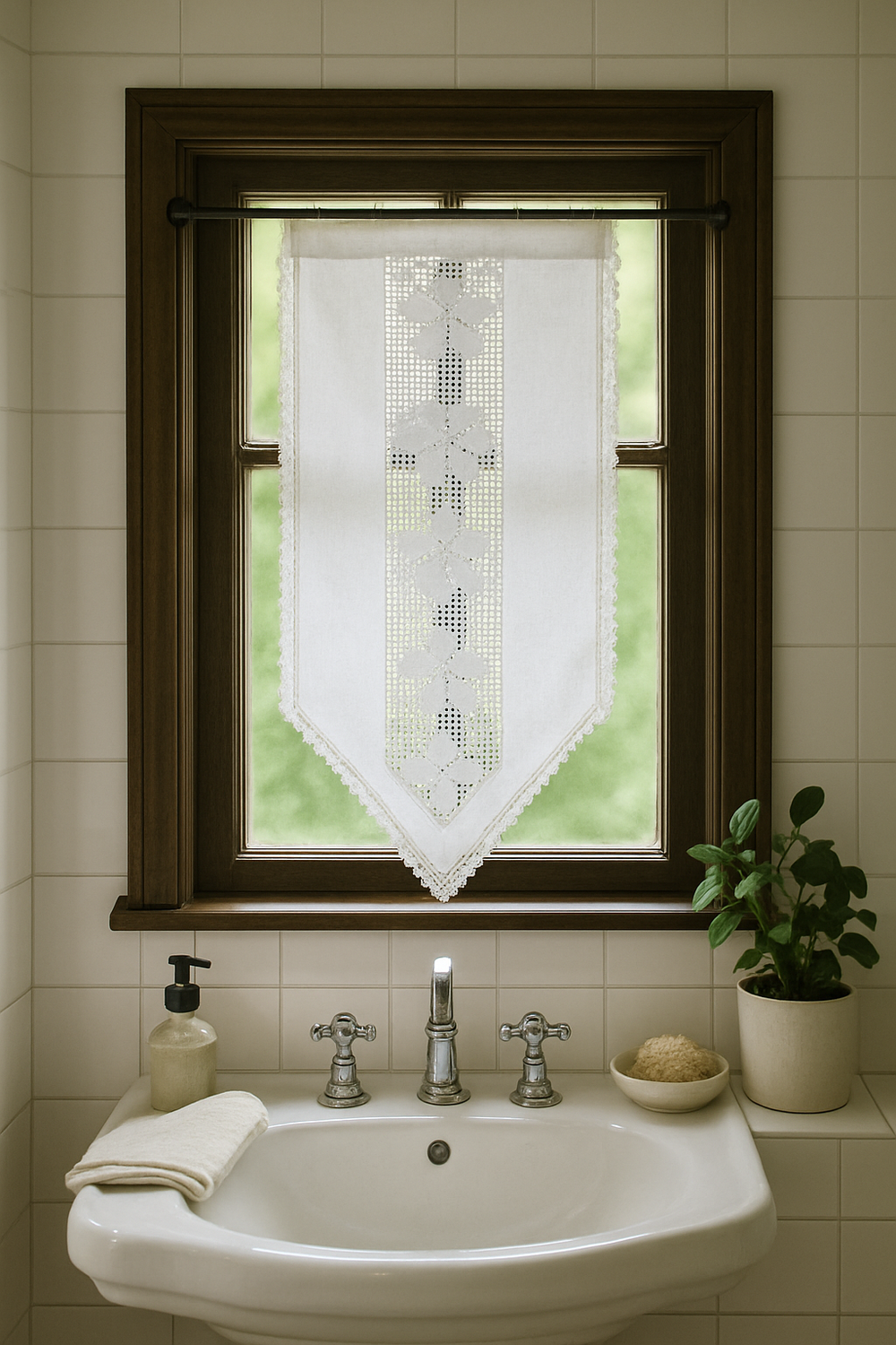 nesbel-fenstervorhang-baumwolle-h-kelspitze-wei-40x80-cm image 2