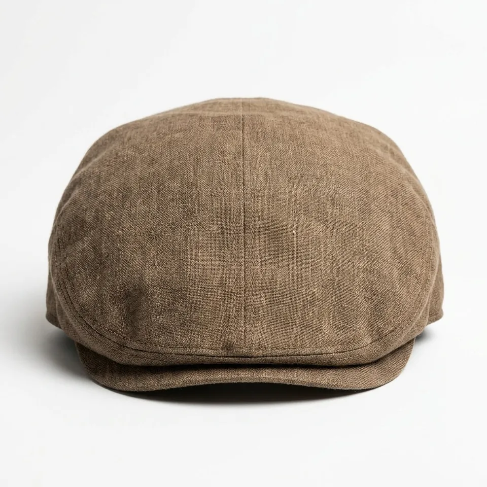 samis-flatcaps-flatcap-leinen-schieberm-tze-oliv-s image 1