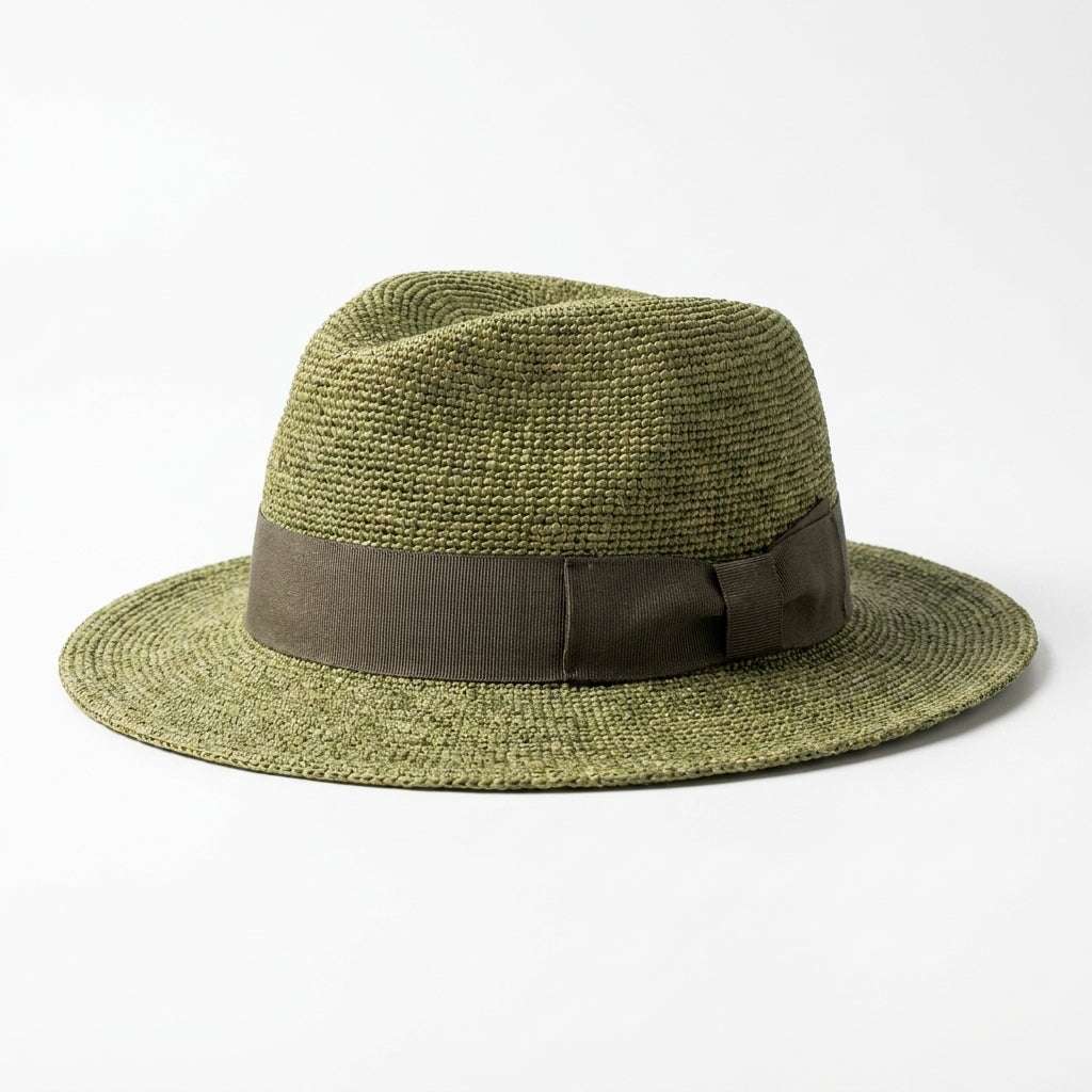 samis-traveller-raffia-strohhut-oliv-sommerhut-rollbar image 4
