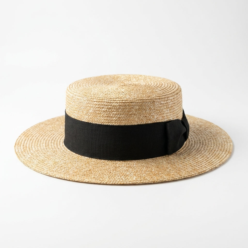 samis-florentiner-strohhut-boater-natur-one-size image 1
