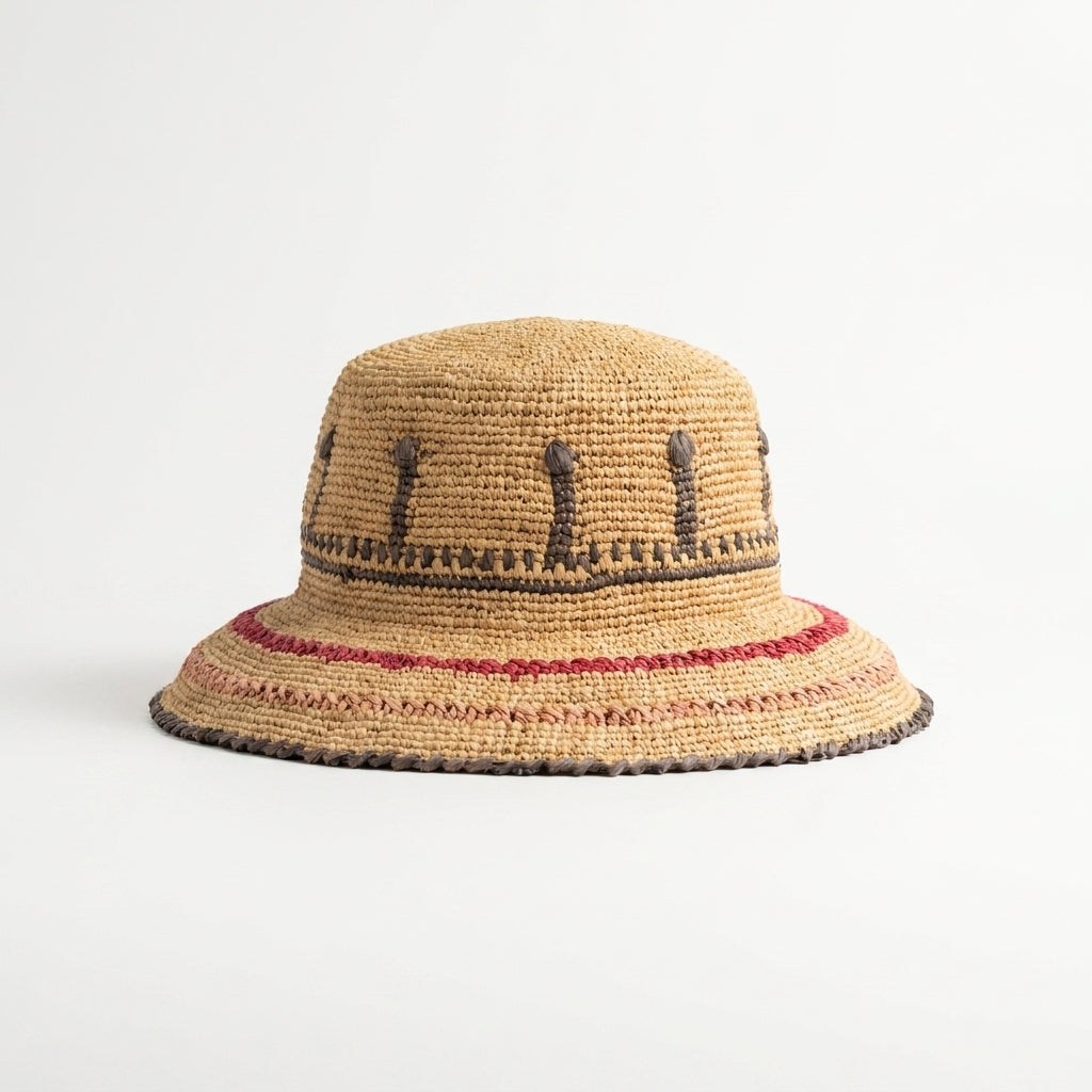 samis-cloche-flapper-strohhut-natur-raffia-damen image 3
