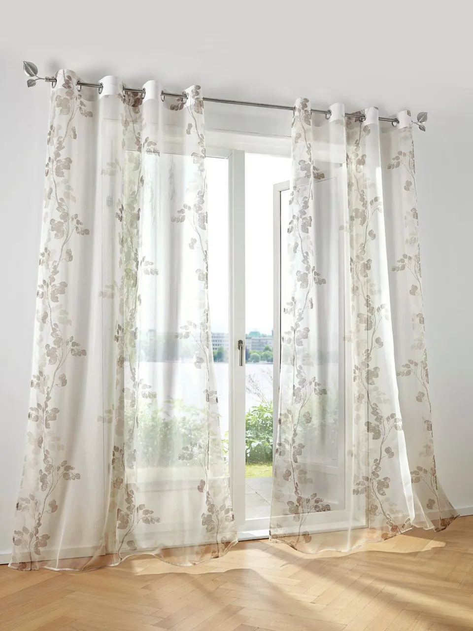 heine-home-dekostore-gardine-225x140-cm-transparent-offwhite-grau image 1