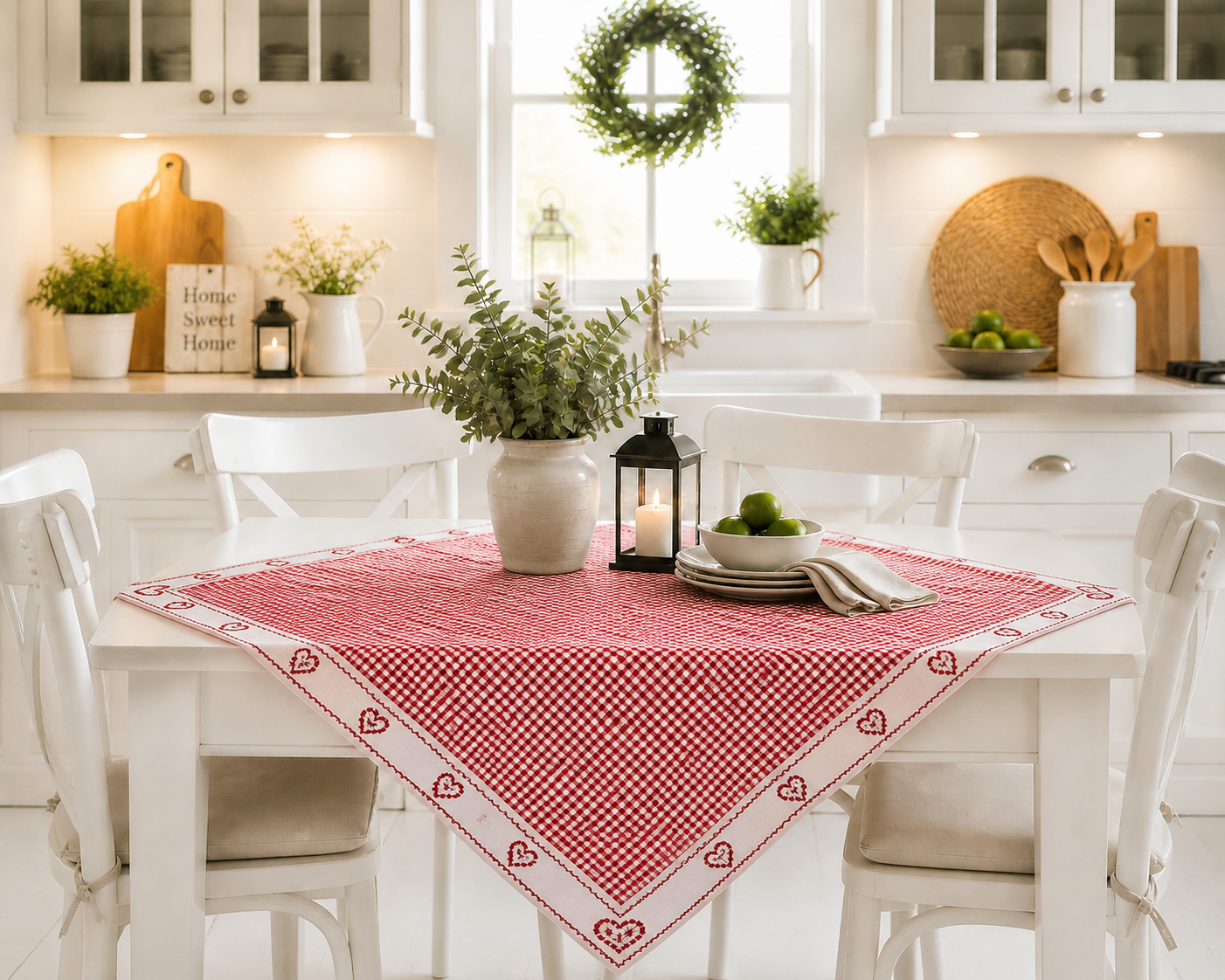 hossner-herzkaro-tischdecke-rot-85x85-mitteldecke image 2