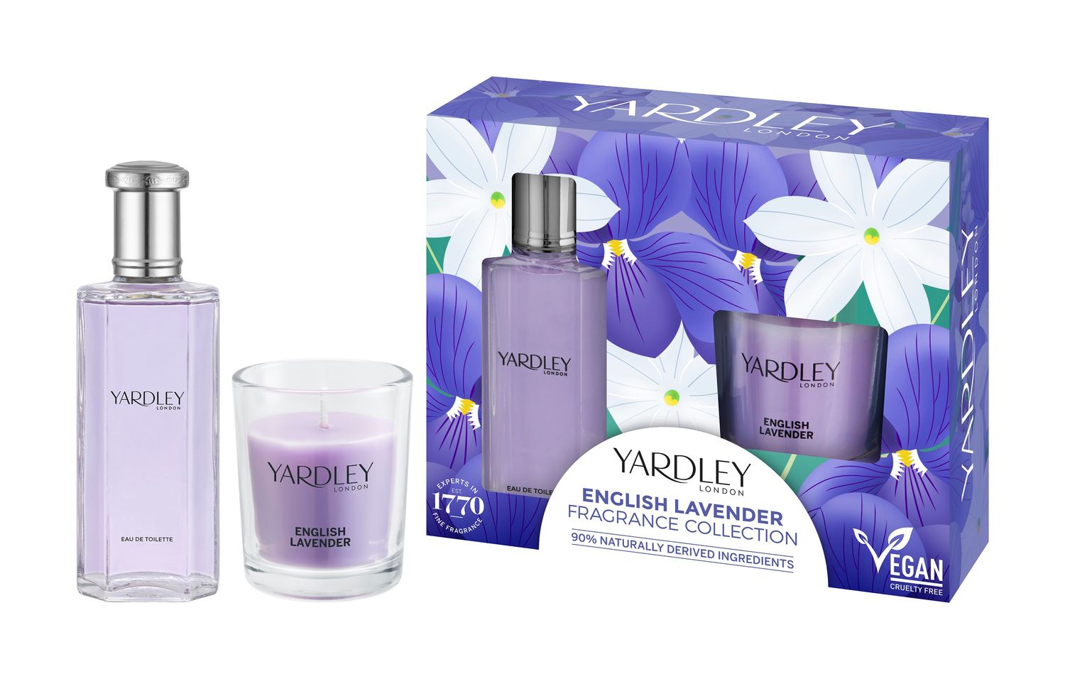 yardley-london-english-lavender-eau-de-toilette-50-ml-mit-kerze image 1