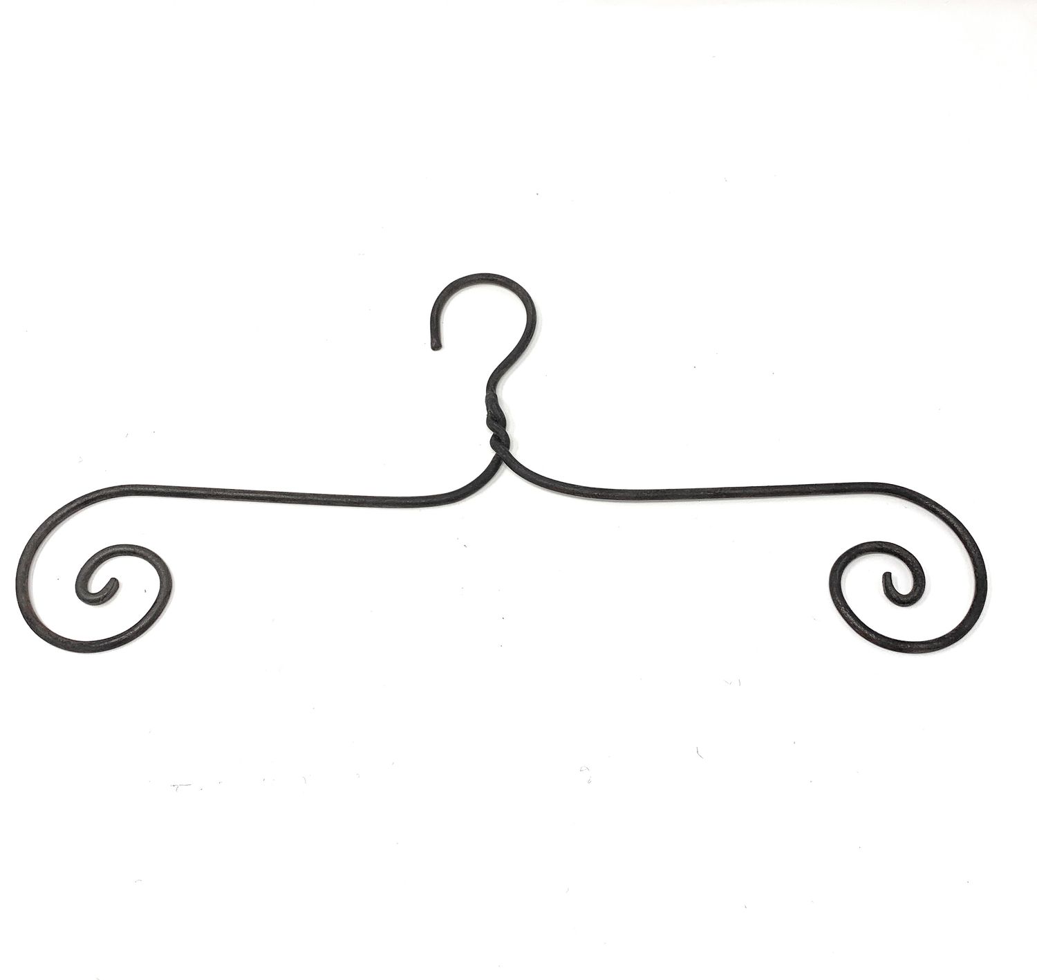 shabby-kleiderb-gel-schmiedeeisen-antik-braun-14x44-cm-lackiert image 1