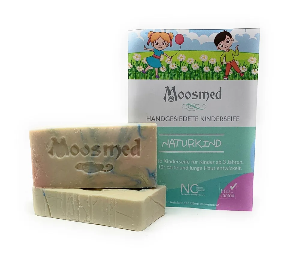moosmed-naturkind-kinderseife-2x60-g-milde-festseife image 1