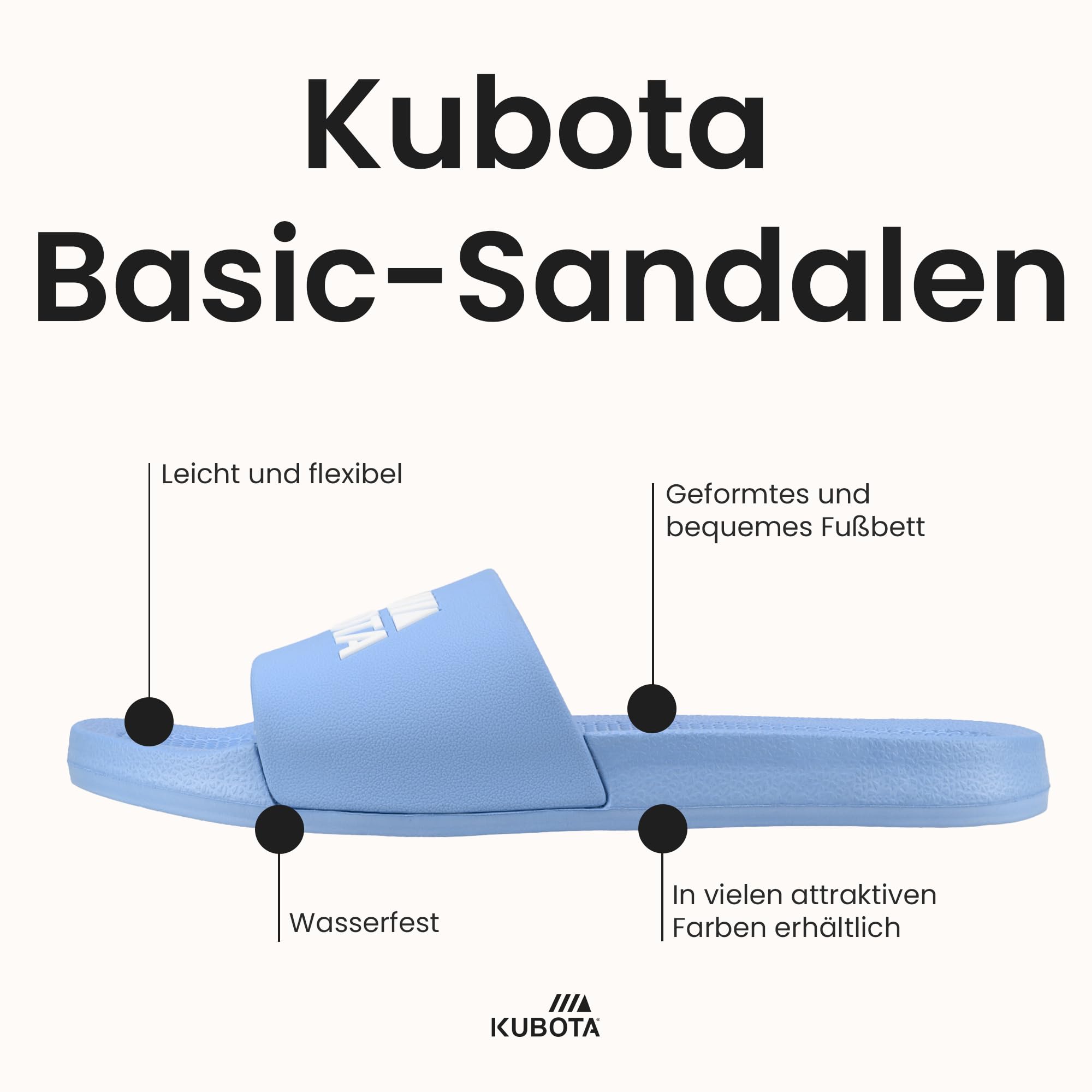 kubota-basic-badeschuhe-schwarz-40-leicht image 5