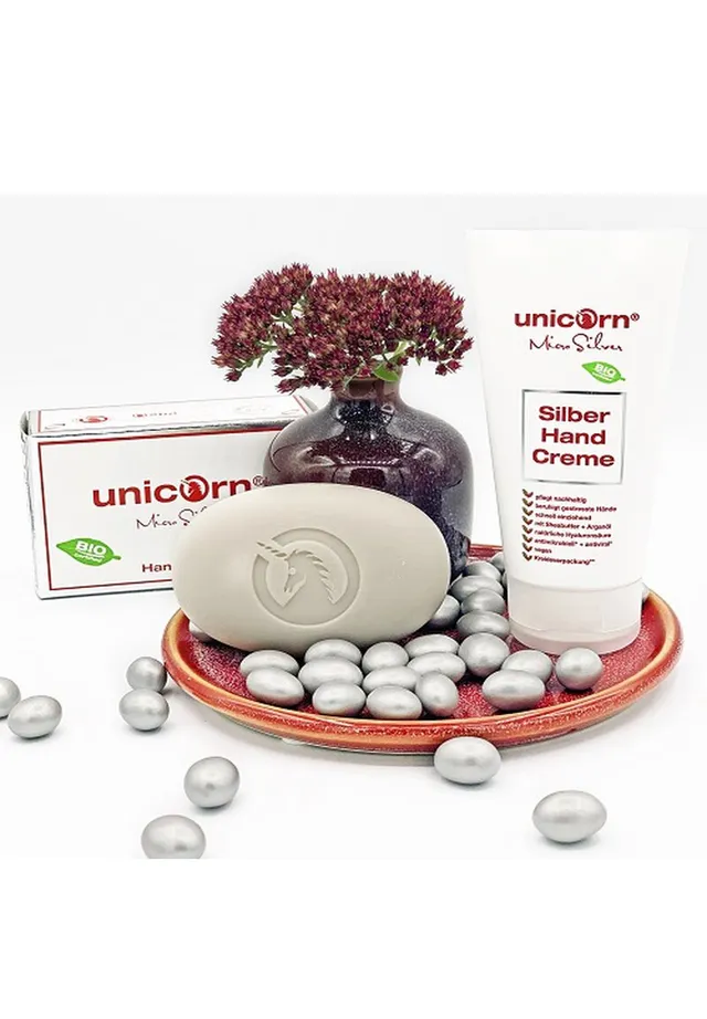 unicorn-microsilber-handseife-handcreme-set-250-g image 1