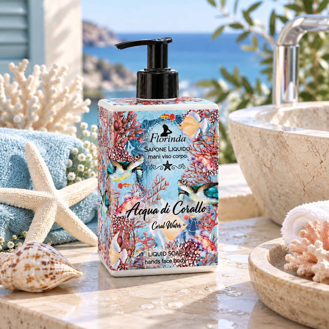 florinda-fl-ssigseife-acqua-di-corallo-pumpspender image 2