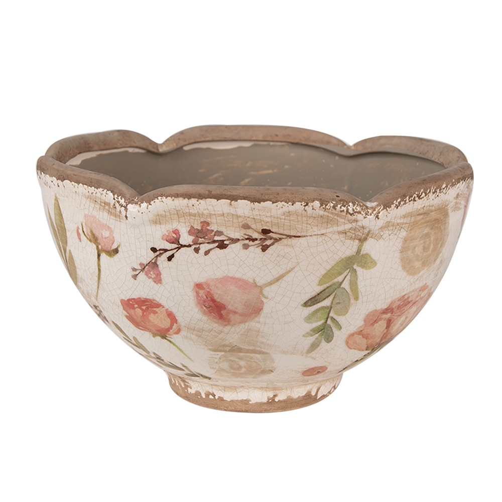 clayre-eef-blumentopf-beige-rosa-21x12-cm image 1