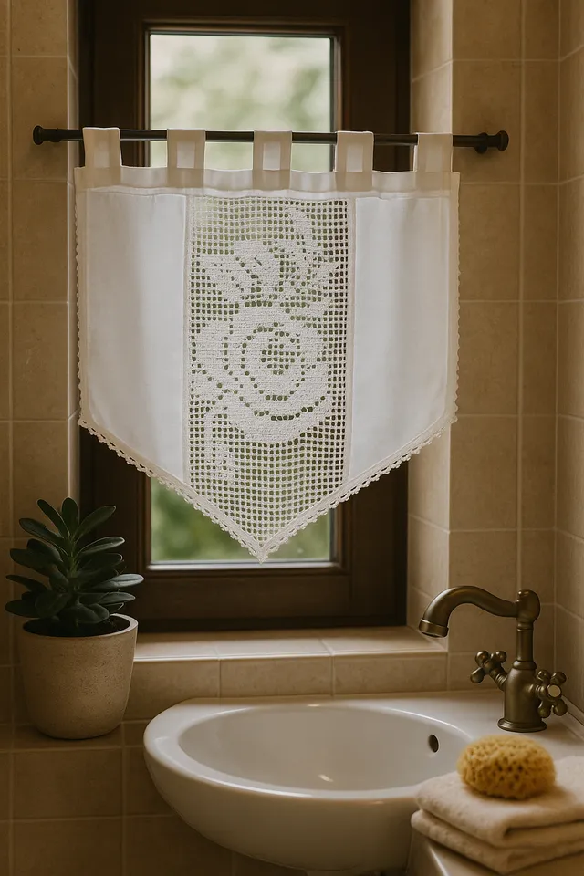 nesbel-heimtextilien-fenstervorhang-baumwolle-35x45-cm-wei-spitze image 1